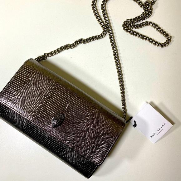 Kurt Geiger Handbags - NWT Kurt Geiger shoulder bag - metallic